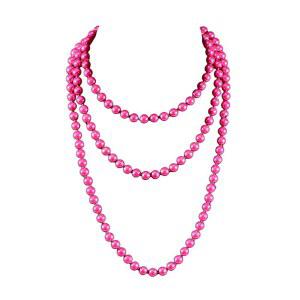 1920년대 플래퍼 인조 진주 롱 비즈 목걸이 개츠비 볼가운 프레 올드 스쿨 빈티지 레이어드 여성 무도회 주얼리용