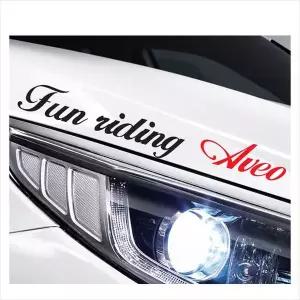 D24 아베오호환 흘림체 슬로건 로고 데칼스티커 레터링스티커