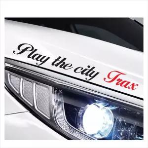 D24 트랙스호환 흘림체 슬로건 로고 데칼스티커 깔끔한차량스티커