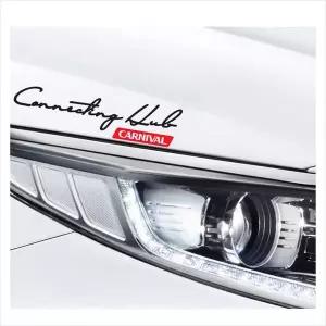 D24 카니발 4세대 뉴 필기체 슬로건 로고 데칼스티커 레터링스티커