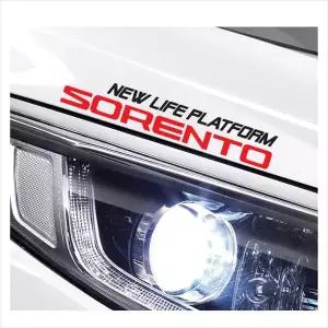 D24 쏘렌토호환 MQ4 미니 슬로건 로고 데칼스티커 깔끔한차량스티커