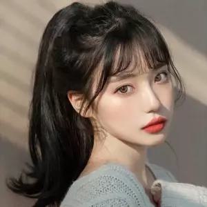 여자 헤어 셋팅웨이브 피스 c컬 긴머리 포니테일 집게핀 부분가발