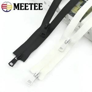 방수 나일론 지퍼 수리 키트  더블 슬라이더 오픈 엔드 보이지 않는 코트  의류 재봉 액세서리  2 개  5