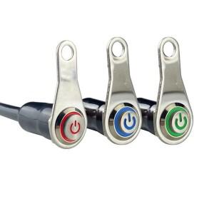 1PC LED 바이크 오토바이 스위치 ON + OFF 핸들 바 마운트 알루미늄 합금 방수 12V 안개등 램프 푸시 버튼