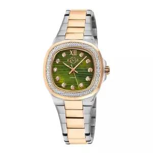 Gv2 바이 Gevril 포텐테 다이아몬드 모자이크 다이얼 여성용 시계 863026