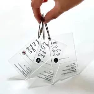 캐리어 백 태그 네임택 러기지 네임텍 아크릴 키링 주문제작 네임 태극기 커스텀 6종 이름표 가방 골프