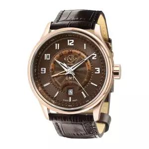 Gv2 바이 Gevril Giromondo 쿼츠 갈색 다이얼 남성 시계 859307