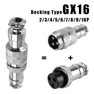 원형 플러그 소켓 도킹 커넥터  GX16  2  3  4  5  6  7  8  9  10 핀  M16 항공 5 개