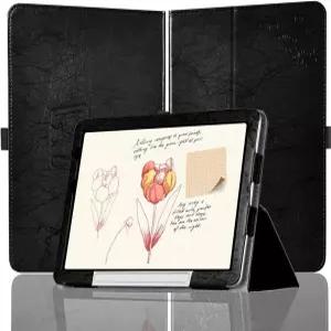 NSFN for X PPen 매직 노트 패드 태블릿 케이스 디지털 노트북 10.95인치 보호 밴드 프리미엄 PU 가죽