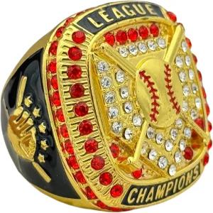 할인 스포츠 링 홈 플레이트 리그 챔피언십 프리미엄 소프트볼 야구 링/어소시에이트 컬러/팀