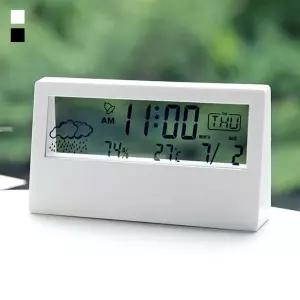 키밍 무소음 LED 날씨 온습도계 전자 탁상 시계/사계절/필수템/와인창고/식물관/곰팡이/쾌적한/건강관리