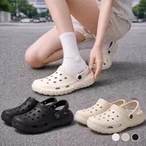 남자 슬리퍼 여성 여름 커플 샌들 발편한 아쿠아슈즈 EVA 편한 쿠션 통굽 가벼운 해변 바캉스 물놀이 쪼리