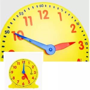 큼직한 학습시계 시간 읽기 연습 교구 수학교구 시계놀이 시계보기 유치원