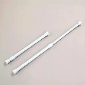 길이조절 무타공 다용도 소품 걸이 압축봉 25 42cm 미니 욕실 행거 봉 커튼 압축