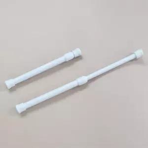 길이조절 무타공 다용도 소품 걸이 압축봉 18 30cm 미니 봉 압축 커튼 욕실 행거