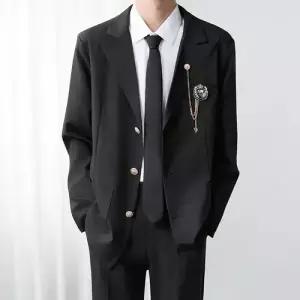 남사친 패션 제복 쓰리버튼 정장세트 셔츠 양복 학생 정장 반바지 패피1