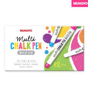 문교 멀티초크펜 1갑 12개입 블랙보드 칠판 분필 보드유리펜