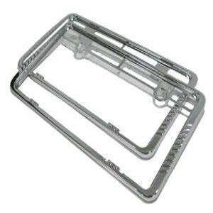 하나둘 메탈 번호판가드 2P 구형넘버판용,신형숏타입번호판용,신형롱타입번호판용 크롬