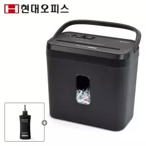 [현대오피스] 소형 문서세단기 PK-525X II+오일페이퍼 최대 5매 세단 파지함 9L