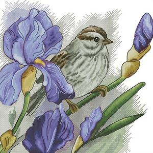 아이리스 실 십자수 패키지 (도안+원단+실+바늘)