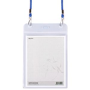 오피스존 700 미디어명찰 세로(군)가로(민)청색 103x133mm 낱개 목걸이명찰 줄 끈 행사 단체
