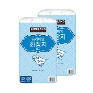 커클랜드 시그니쳐 프리미엄 화장지 30롤 X 2팩 롤휴지 비데용 코스트코