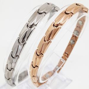 게르마늄팔찌 여자 남자 건강 팔찌 JJ-202 실버 로즈골드