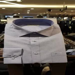 [피에르가르뎅캐주얼] PJDS3944.33카츠온샴브레이드블루긴팔노말핏