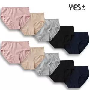 예스플러스 _ (5+5) 여성 순면 팬티 10매세트/Cotton/빅사이즈 