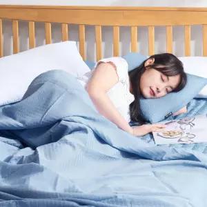 여름 홑이불/인견 시어서커 얇은 간절기 시원한 이불 담요 인견 아이스 냉장고 쿨링 슈퍼 퀸 침구 1 2인용