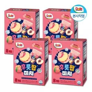 Dole 돌 얼려먹는 주스 후룻팝 피치 4박스 32팩 복숭아 주스