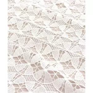 [퀼트스타] [리미티드] 소프트 윈드밀플라워 케미컬레이스_화이트(1/2EA) (98127)