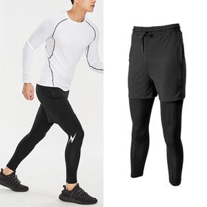 지앙카 남자 컴프레션 2in1 반바지 레깅스  스포츠 웨어 남성  헬스 운동 언더 운동복