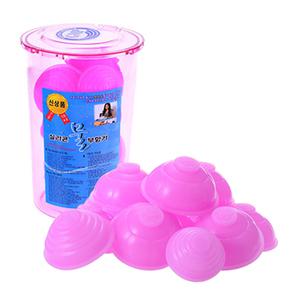 국산 물부항기 총12개 원터치 실리콘부항기