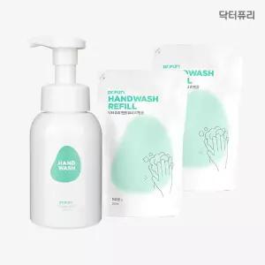 닥터퓨리 핸드워시 본품 300ml + 리필 250ml 2개 / 손세정제 거품비누 핸드솝 유아세정제