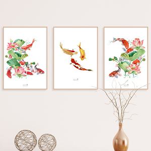 복을 부르는 황금 물고기 생기 잉어 그림 액자 8종 집들이선물 개업선물 캔버스액자