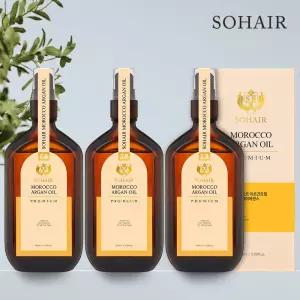 모로코 아르간 오일 프리미엄 헤어 에센스 100ml 3병