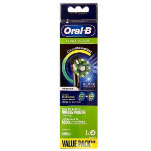 오랄비 크로스액션 EB50-4 블랙에디션 1팩(4개) 전동칫솔모