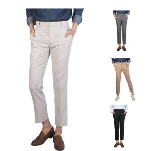 [BANESSOHomme] 바넷쏘옴므  남성 솔리드9부 슬랙스팬츠 AD8812