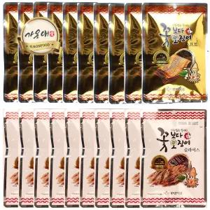 [가온애] 한양식품 꽃보다오징어 오리지날10봉 + 소트프10봉 / 꽃오징어 슬라이스 한양 오징어다리 간식류