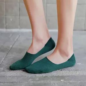 [비투비월드]슬림핏 여성용 덧신 5켤레(그린) 미끄럼방지덧신