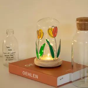 글라스 아트 무드등 탁상 조명 만들기 DIY 세트 튤립 방과후 수업 단체 체험 솜씨키트