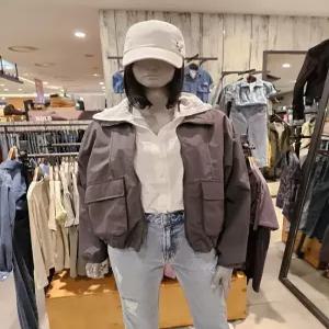 [버커루][버커루] 여성) 나일론 크롭기장 하이넥점퍼 (B231JP530P) (P002661497)