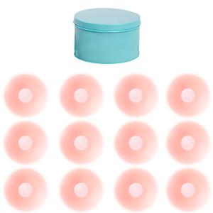 마이폭스 여성 여름 매너 실리콘 니플패치 유두 가리개 누드브라 12개