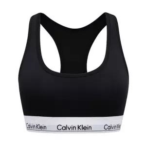 캘빈클라인 면 레이서백 노패드 브라 여자 속옷 블랙 F3785-001