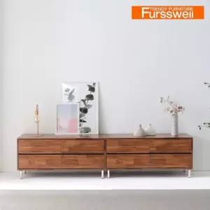 퍼스웰 리몬 LPM코팅 2400 와이드2단거실장 TV장 SG_178