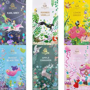 티클립스 티백 차 20T 6종택1 얼그레이 루이보스바닐라 레몬진저 머스캣홍차 애플시나몬 피치우롱 TICLIPS