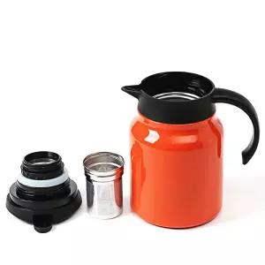 보온 주전자 오렌지 식당 워터저그 식탁 저그 커피 이중 물통 물병 테이블포트