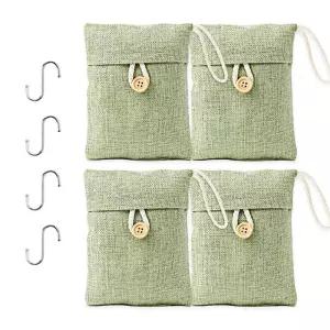 대나무 숯 주머니 그린 4p세트