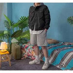 [리바이스]리바이스 밀리터리 양털 안감 후드 자켓